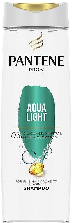 Lekki szampon nawilżający do włosów cienkich i ze skłonnością do przetłuszczania się - Pantene Pro-V Aqua Light — Zdjęcie N2
