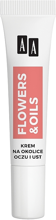 Krem pod oczy i usta liftingujący 65+ - AA Flowers & Oils Lifting Effect Eyes And Lip Cream — Zdjęcie N1