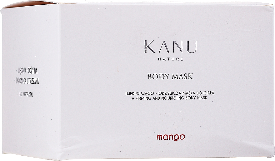 PRZECENA! Ujędrniająco-odżywcza maska do ciała Mango - Kanu Nature Body Mask Mango* — фото N2