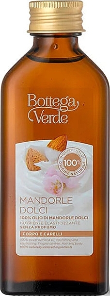 Olejek do ciała z olejem ze słodkich migdałów, w płynie - Bottega Verde Mandorle Dolci Body Oil — Zdjęcie N1