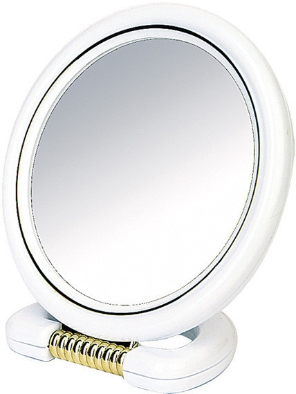 Lusterko dwustronne stojące, 18,5 cm, 9509, białe - Donegal Mirror — Zdjęcie N1