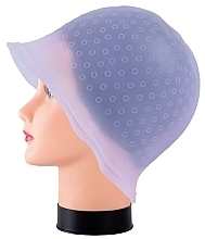 Silikonowa czapka z podświetleniem, fioletowa - Bifull Professional — Zdjęcie N1