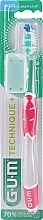 Szczoteczka do zębów Technique+, miękka, różowa - G.U.M Soft Compact Toothbrush — Zdjęcie N1