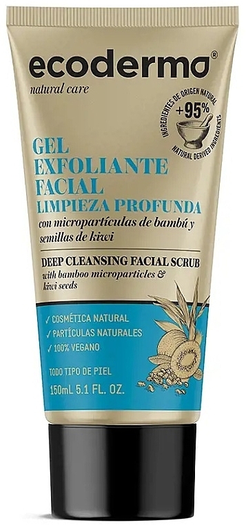 Peeling do twarzy w żelu - Ecoderma Deep Cleansing Facial Scrub Gel — Zdjęcie N1