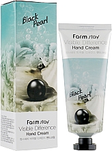 Krem do rąk z ekstraktem z czarnej perły - FarmStay Visible Difference Hand Cream Black Pearl — Zdjęcie N1