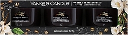 Zestaw - Yankee Candle Vanilla Bean Espresso (candle/3x37g) — Zdjęcie N1