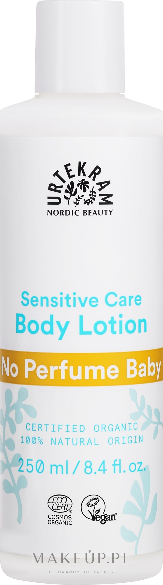 Organiczny nieperfumowany balsam do ciała dla dzieci - Urtekram No Perfume Baby Body Lotion Organic — Zdjęcie 250 ml