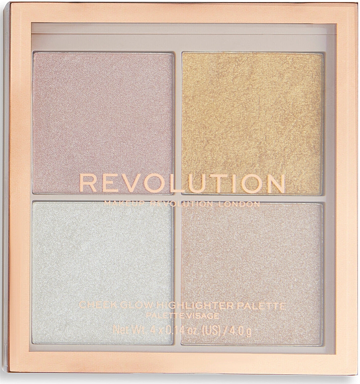 Paleta do twarzy - Makeup Revolution Ultimate Lights Cheek Glow Palette  — Zdjęcie N1