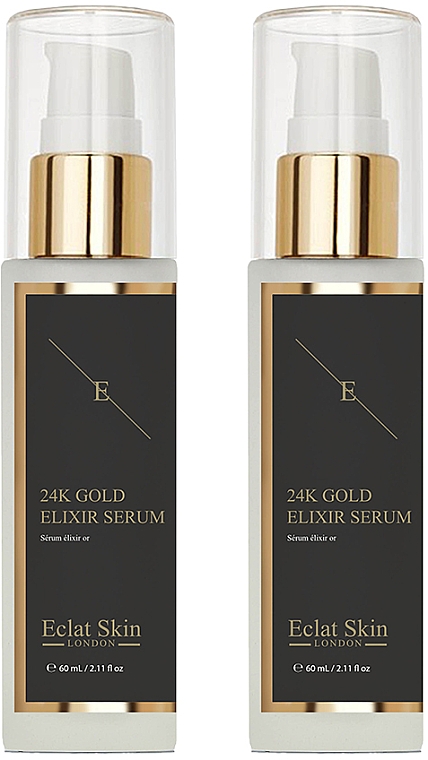 Zestaw - Eclat Skin London 24k Gold Elixir Serum Kit (ser/2x60ml) — Zdjęcie N1