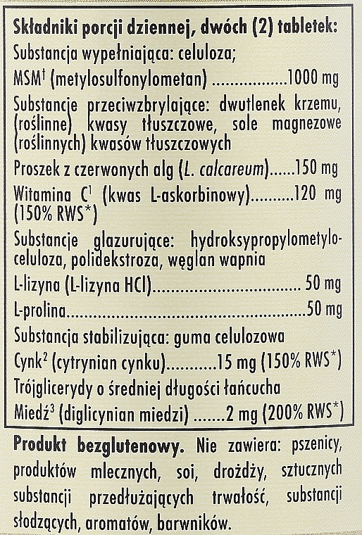 WYPRZEDAŻ Kompleks Skóra, paznokcie i włosy - Solgar Solgar Skin Nails And Hair Formula * — Zdjęcie N5