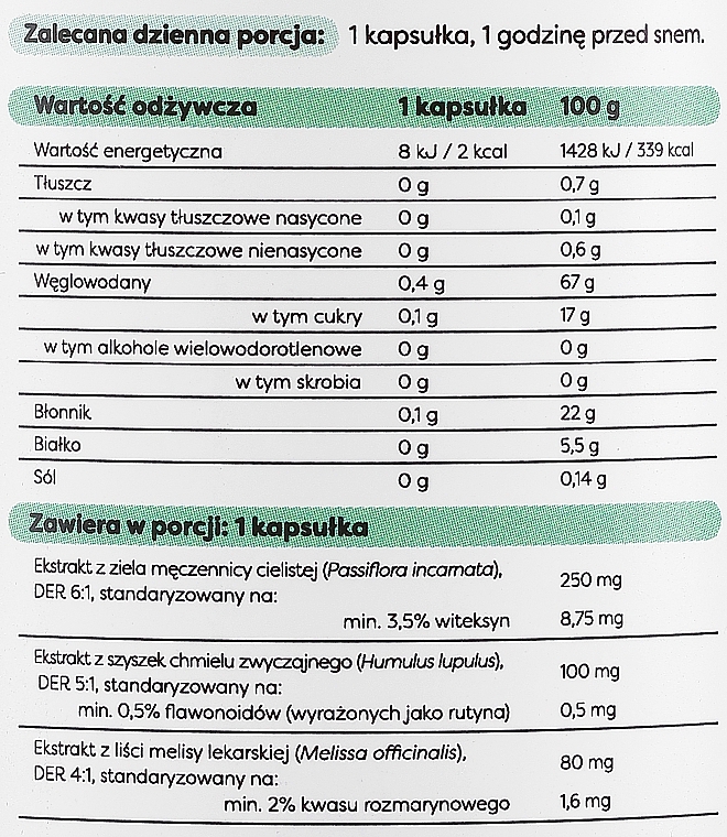 Suplement diety Ziołowe wsparcie snu - Osavi  — Zdjęcie N3