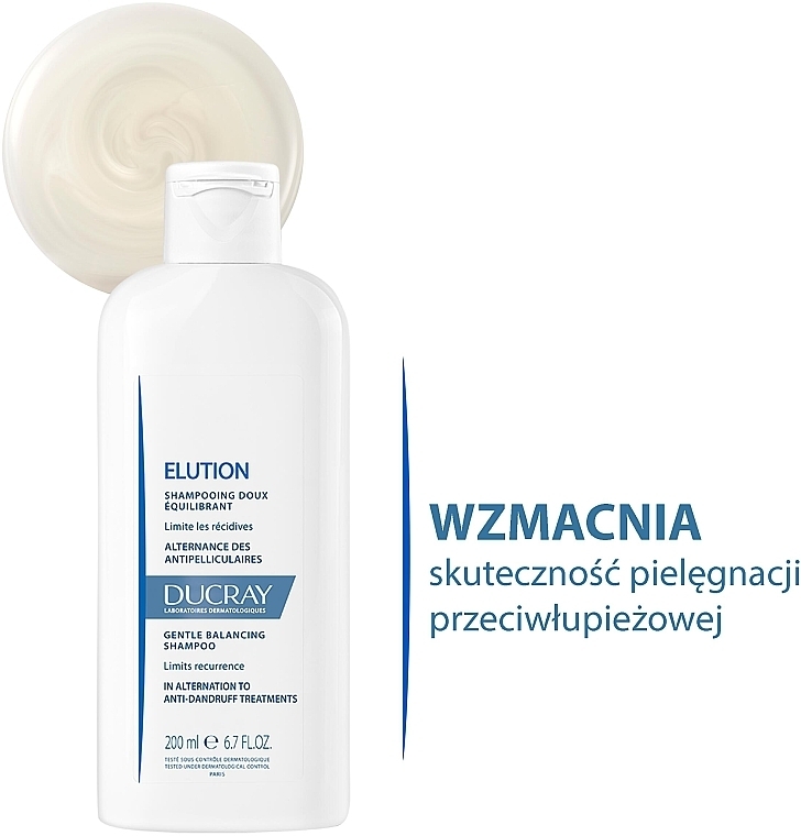 Delikatny szampon przywracający równowagę skórze głowy - Ducray Elution Gentle Balancing Shampoo — Zdjęcie N3