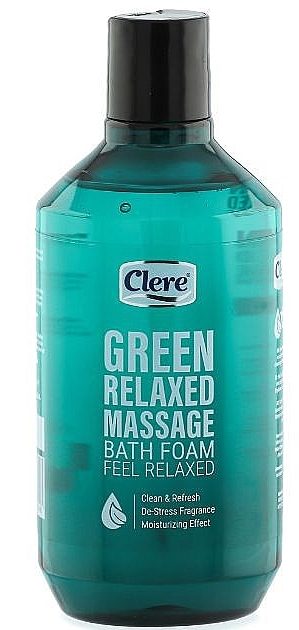 Pianka do kąpieli Green Relax Massage - Clere Bath Foam — Zdjęcie N1