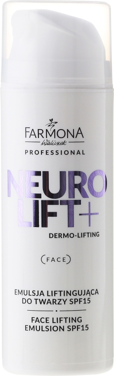 Emulsja liftingująca do twarzy SPF 15 - Farmona Professional Neurolift+ Dermo-lifting — Zdjęcie N3