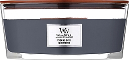 Kup Świeca zapachowa w szkle - Woodwick Hearthwick Flame Ellipse Candle Evening Onyx