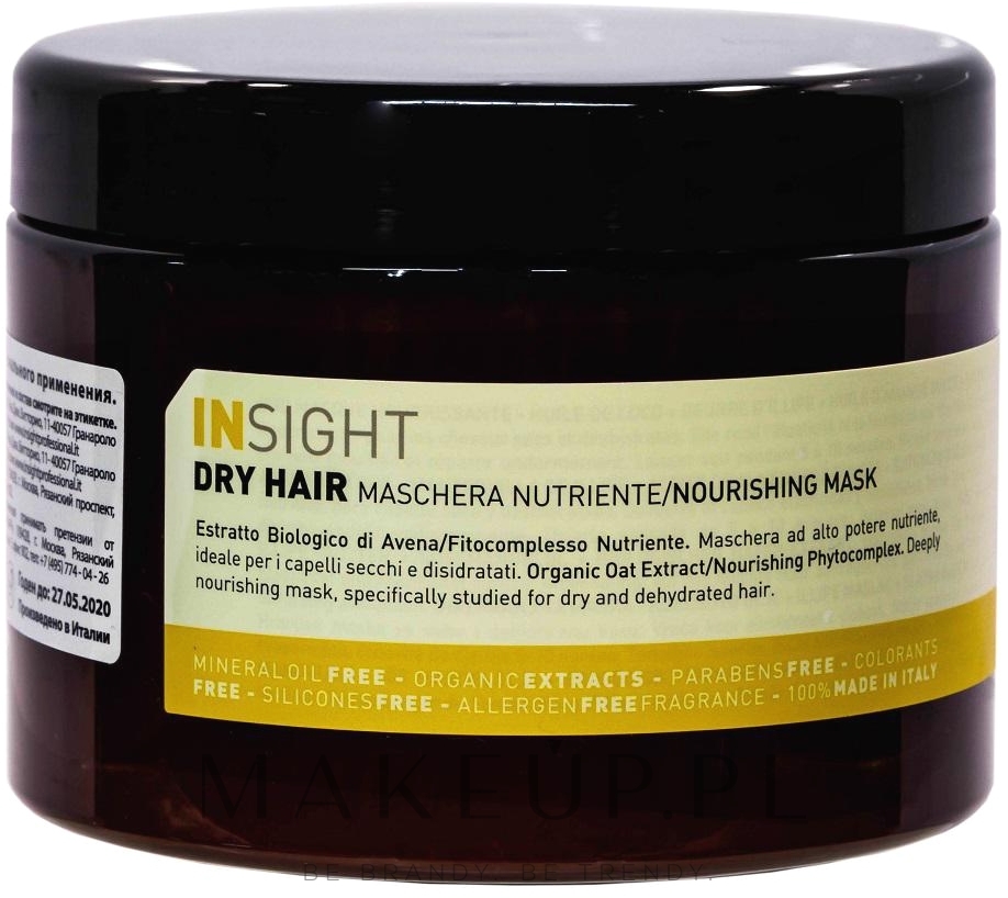 Odżywcza maska do włosów suchych - Insight Dry Hair Nourishing Mask — Zdjęcie 250 ml