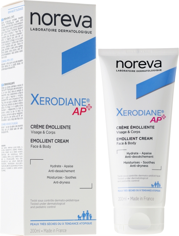 Nawilżający krem do twarzy i ciała - Noreva Laboratoires Xerodiane AP+ Emollient Cream