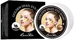 Hydrożelowe płatki pod oczy ze śluzem ślimaka - Love Skin Golden Snail — Zdjęcie N2