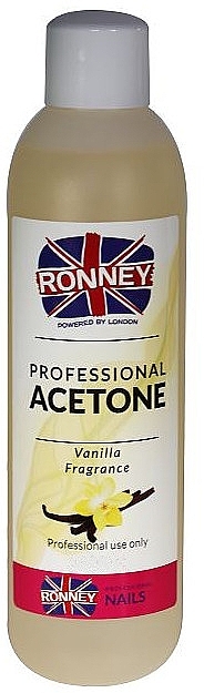 PRZECENA! Acetonowy zmywacz do paznokci Wanilia - Ronney Professional Acetone Vanilia * — Zdjęcie N3