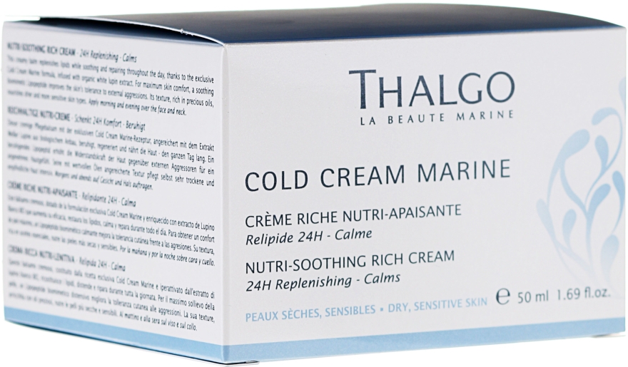 Odżywczy krem do skóry bardzo suchej i wrażliwej - Thalgo Cold Cream Marine Nutri-Soothing Rich Cream — Zdjęcie N2