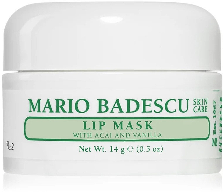 Nocna maska do ust - Mario Badescu Lip Mask with Acai and Vanilla — Zdjęcie N1