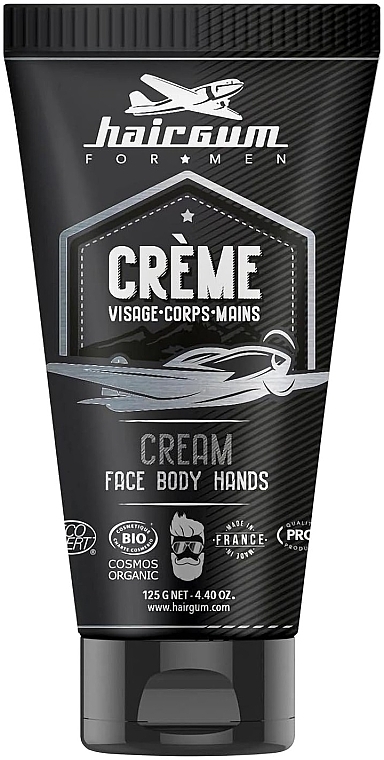 Krem do twarzy, ciała i rąk - Hairgum For Men Face, Body & Hands Cream — Zdjęcie N1