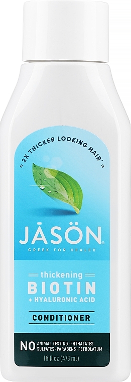 Naturalna odżywka do włosów farbowanych z biotyną - Jason Natural Cosmetics Biotin Conditioner — Zdjęcie N1