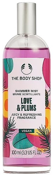 Mgiełka do ciała - The Body Shop Love & Plums Shimmer Mist — Zdjęcie N1
