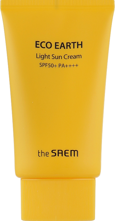 Lekki krem do opalania - The Saem Eco Earth Power Light Sun Cream SPF50+ PA+++ — Zdjęcie N2