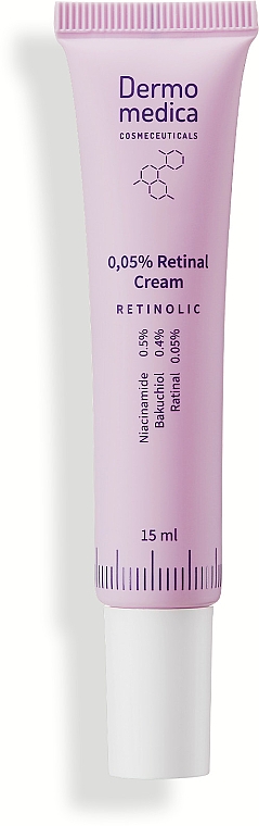 Krem do twarzy z retinalem 0,05% - Dermomedica Retinolic 0.05% Retinal Cream — Zdjęcie N2