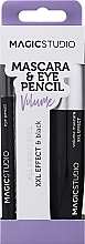 Kup Zestaw - Magic Studio Perfect Match Eye Pencil & Volume Mascara (eye/pencil/1.2g + mascara/12ml)