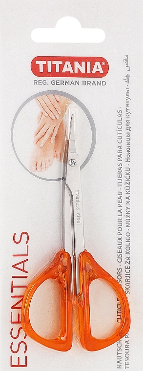 Nożyczki do skórek z plastikowymi uchwytami, 9 cm, PS100 - Titania — Zdjęcie N1