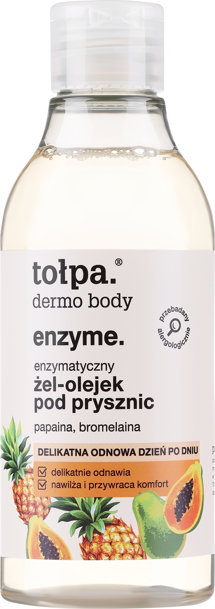 Enzymatyczny żel-olejek pod prysznic - Tołpa Dermo Body — Zdjęcie 300 ml