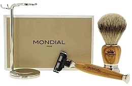 Zestaw do golenia - Mondial Oliver Set (shaving/brush + razor + stand) — Zdjęcie N1