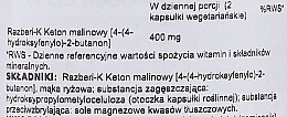 Suplement diety Keton malinowy, 200mg - Swanson Double-Strength Razberi-K Raspberry Ketones — Zdjęcie N3