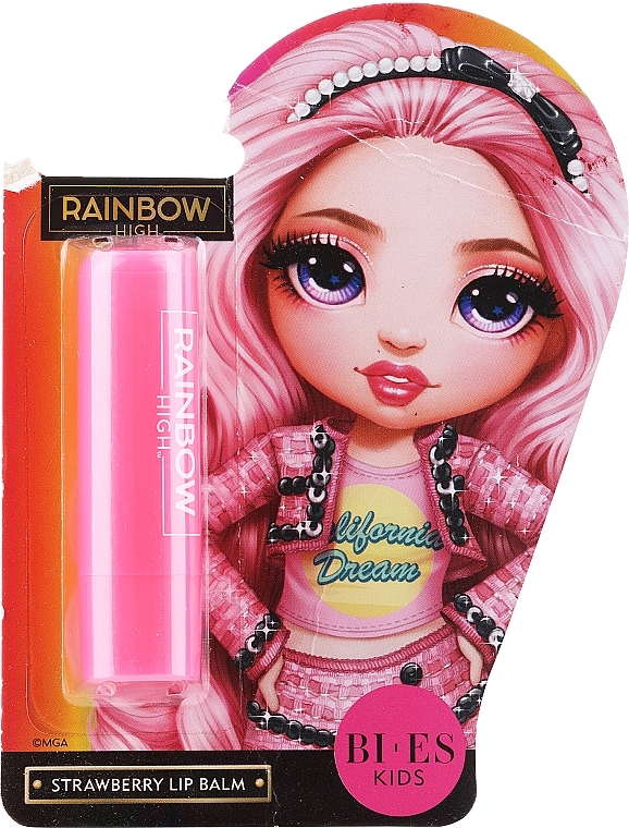 PRZECENA! Balsam do ust - Bi-Es Kids Rainbow High Strawberry Lip Balm * — Zdjęcie N2