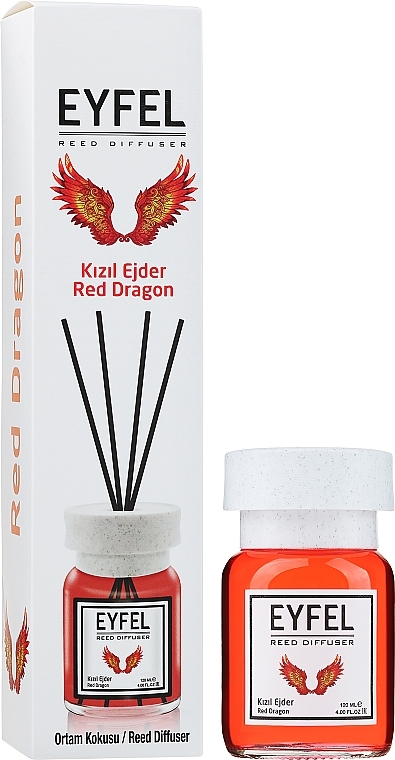Dyfuzor zapachowy Czerwony smok - Eyfel Perfume Reed Diffuser Red Dragon — Zdjęcie N1