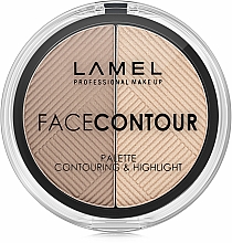 Puder do konturowania twarzy - LAMEL Make Up Face Contour Palette — Zdjęcie N2