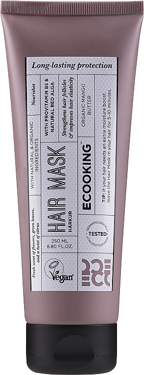 Regenerująca maska ochronna do włosów suchych i zniszczonych - Ecooking Hair Mask — фото N2