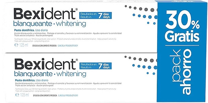 Zestaw - Isdin Bexident Whitening Toothpaste Duo Pack (toothpaste/2x125ml) — Zdjęcie N1