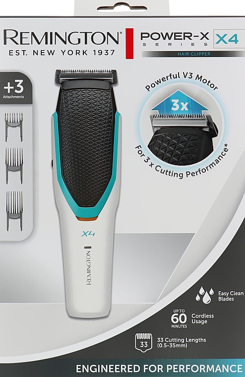 Maszynka do strzyżenia włosów - Remington Power X4 Hair Clipper HC 4000 — Zdjęcie N2