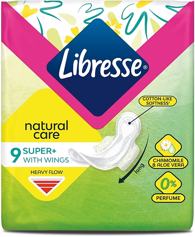 Podpaski higieniczne Super, 9 szt. - Libresse Natural Care Ultra Super — Zdjęcie N1