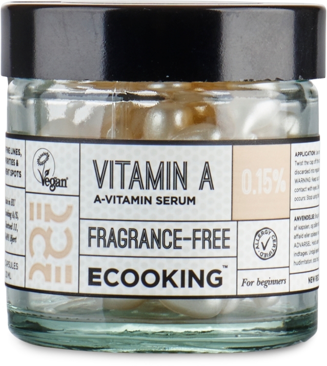 Serum do twarzy z witaminą A w kapsułkach - Ecooking A-Vitamin 0,30% Serum — Zdjęcie 60 szt.