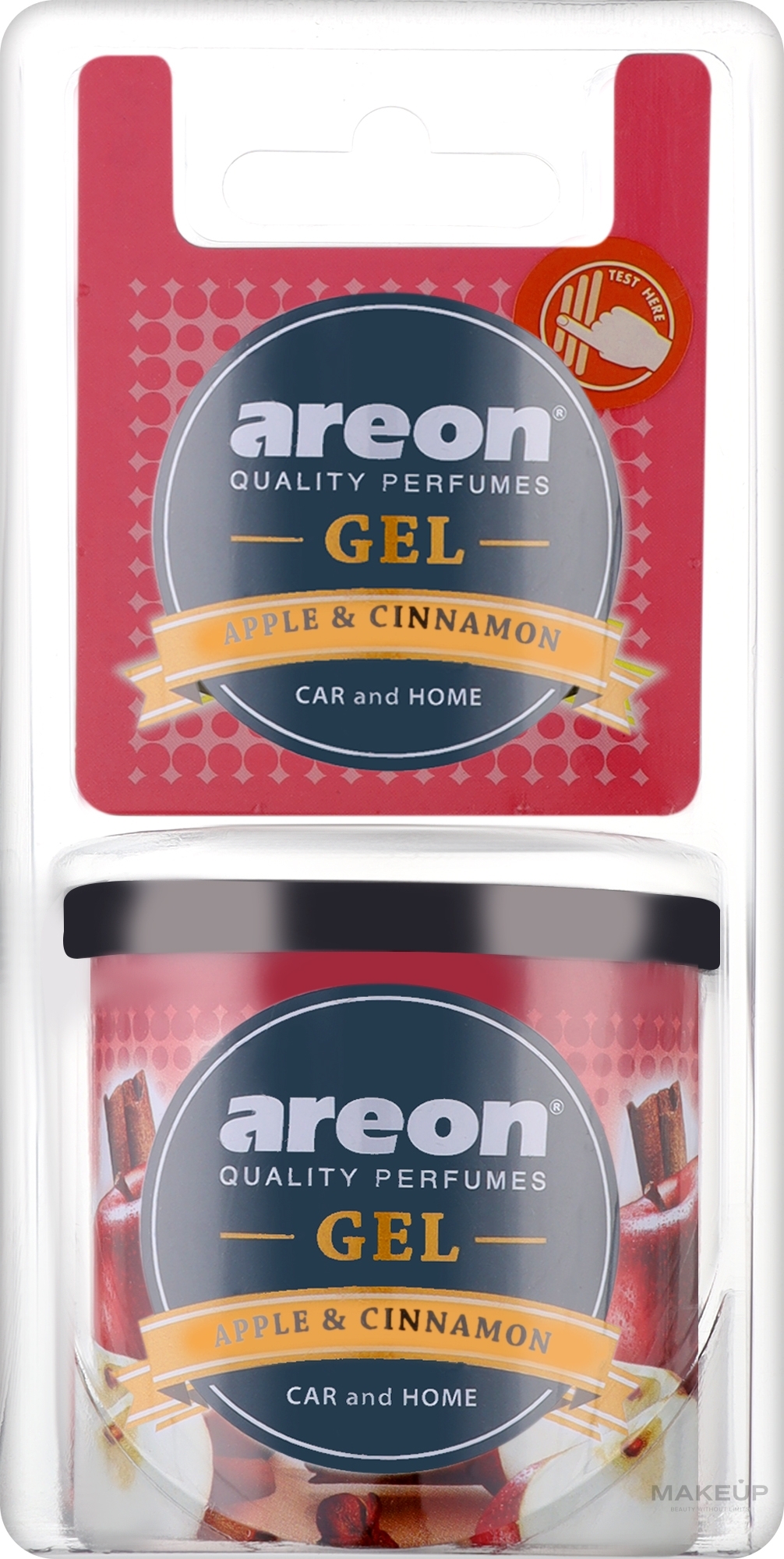 Aromatyzowany żel Apple & Cinnamon - Areon Gel Can Blister Apple & Cinnamon — Zdjęcie 80 g