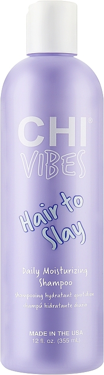 Nawilżający szampon do codziennego mycia włosów - CHI Vibes Hair To Slay Daily Moisture Shampoo — Zdjęcie N1