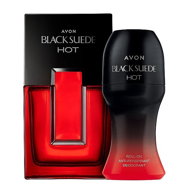 Avon Black Suede Hot - Zestaw (edt/75ml + deo/50ml)  — Zdjęcie N1