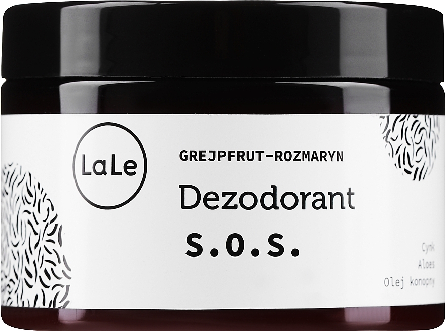 Dezodorant w kremie z cynkiem, aloesem i olejem konopnym - La-Le Cream Deodorant — Zdjęcie N1