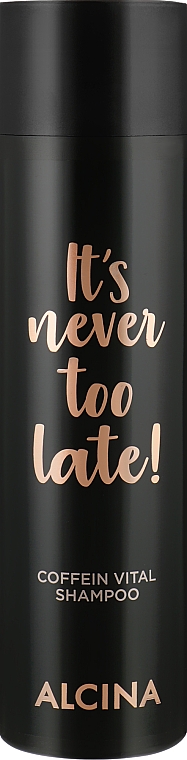 Szampon witaminowy z kofeiną - Alcina It's Never Too Late Coffein Vital Shampoo — Zdjęcie N1