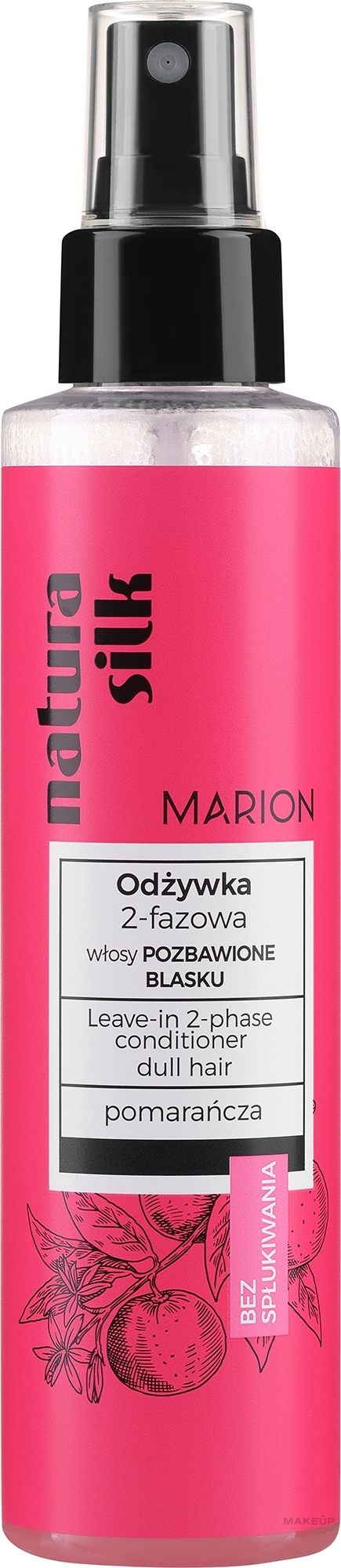 Błyskawiczna odżywka rozświetlająca włosy - Marion Natura Silk — Zdjęcie 150 ml