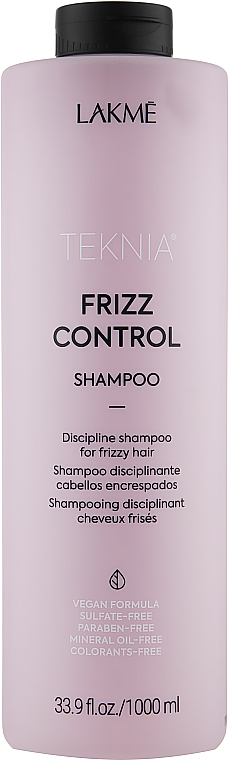 Wygładzający szampon do włosów niesfornych i puszących się - Lakmé Teknia Frizz Control Shampoo — Zdjęcie N2